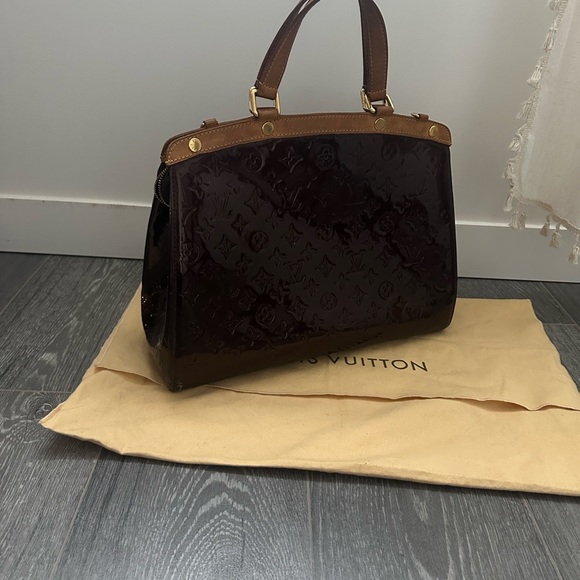 Louis Vuitton Glossy Brown and Tan Satchel - Picture 5 of 5